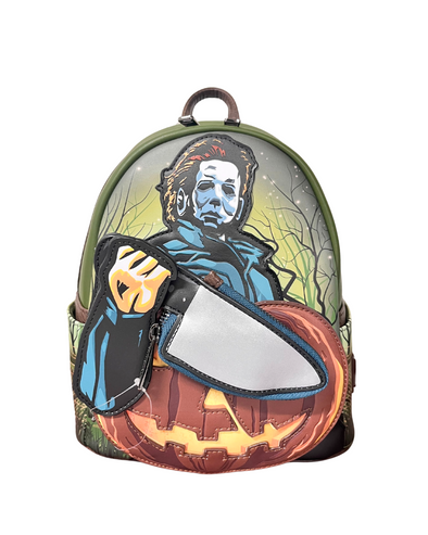 Loungefly Compass Halloween Michael Myers Glow-in-the-Dark Mini Backpack DEFECTIVE #348