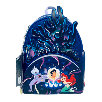 Loungefly Disney The Little Mermaid Ursula's Lair Glow Mini Backpack DEFECTIVE #142