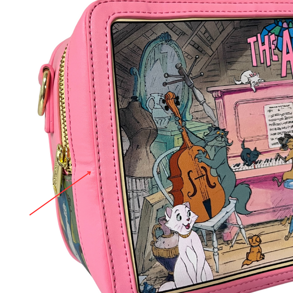 Loungefly Disney Aristocats Lunchbox Crossbody DEFECTIVE #383