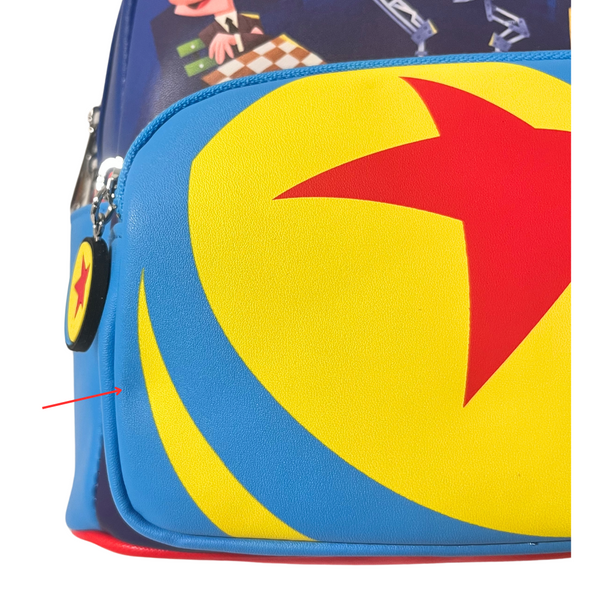 Modern Pinup Loungefly Exclusive Pixar Shorts Mini Backpack DEFECTIVE #332