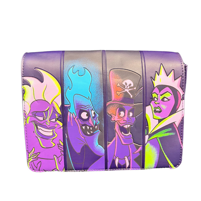 Loungefly Disney Villains in the Dark Glow Crossbody DEFECTIVE #328