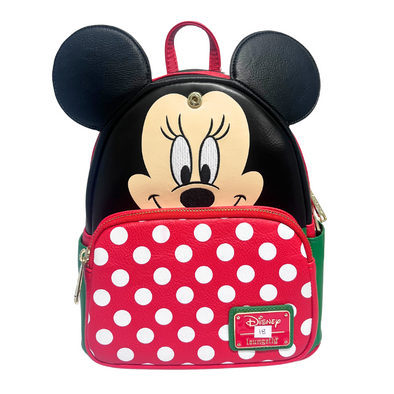 Modern Pinup Exclusive Loungefly Disney Minnie Holiday Mini Backpack with Interchangeable Scented Bows DEFECTIVE #18