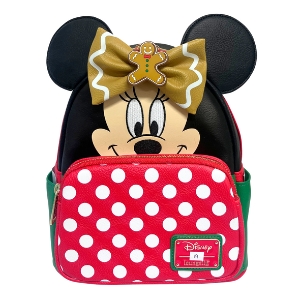 Modern Pinup Exclusive Loungefly Disney Minnie Holiday Mini Backpack with Interchangeable Scented Bows DEFECTIVE #19