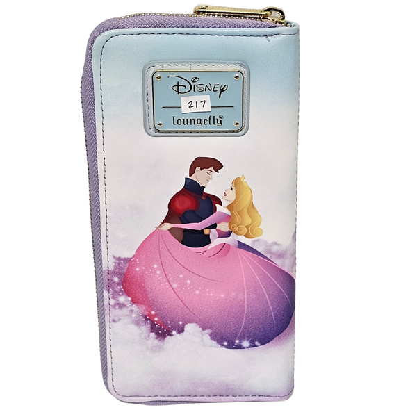 Loungefly Disney Sleeping Beauty Castle Zip Around Wallet DEFECTIVE #217