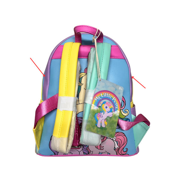 Loungefly Hasbro My Little Pony Color Block Mini Backpack DEFECTIVE #356