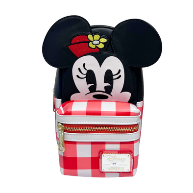 Loungefly Disney Minnie Mouse Picnic Blanket Cup Holder Crossbody Bag DEFECTIVE #44