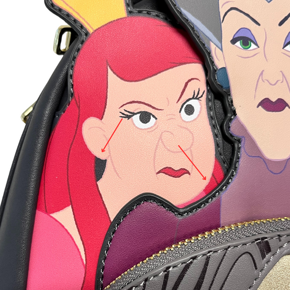 Loungefly Disney Villains Scene Cinderella Evil Stepmother and Stepsisters Mini Backpack DEFECTIVE #401