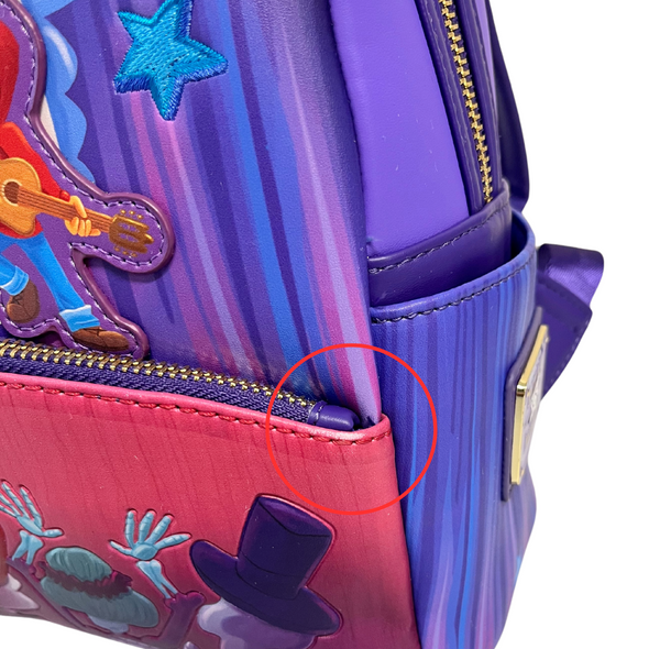 Loungefly Disney Pixar Coco Miguel and Hector Performance Mini Backpack DEFECTIVE #315