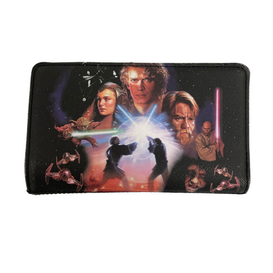 Loungefly Star Wars Trilogy 2 Flap Wallet DEFECTIVE #242