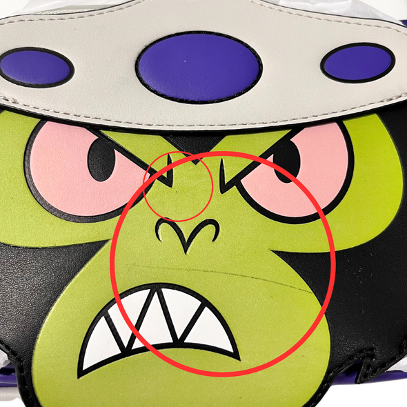 Loungefly Cartoon Network Powerpuff Girls Mojo Jojo Cosplay Mini Backpack DEFECTIVE #343