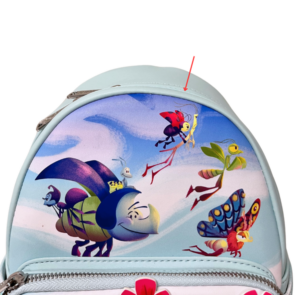 Loungefly Disney Pixar Bugs Life Earth Day Mini Backpack DEFECTIVE #394