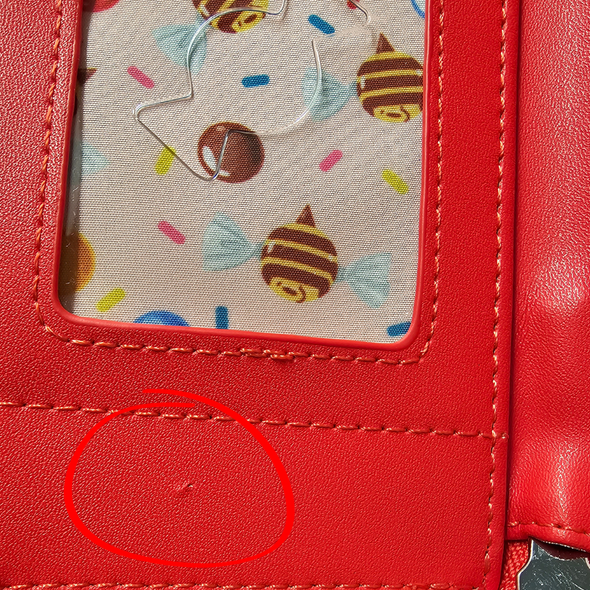 Loungefly Disney Winnie The Pooh Sweets Zip Around Wallet DEFECTIVE #223