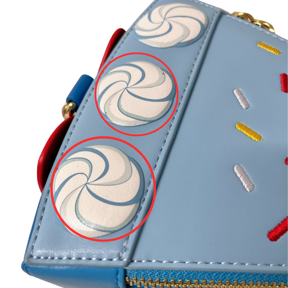 Loungefly Disney Snow White Cake Crossbody DEFECTIVE #344