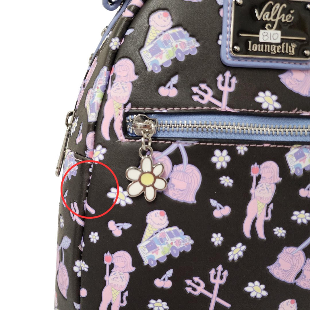 Loungefly- Valfre Lucy Art AllOver popular Print Backpack & Wallet Set