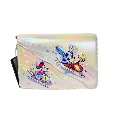 Loungefly Disney Mickey and Minnie Winter Wonderland Crossbody DEFECTIVE #331