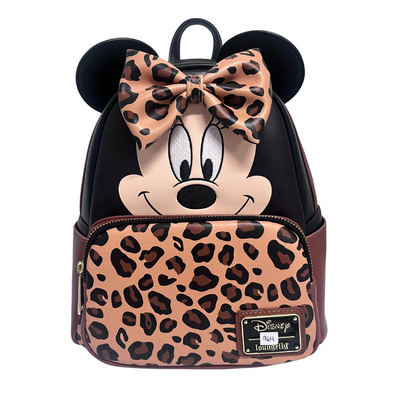 Modern Pinup Exclusive Loungefly Disney Minnie Leopard Mini Backpack DEFECTIVE #964