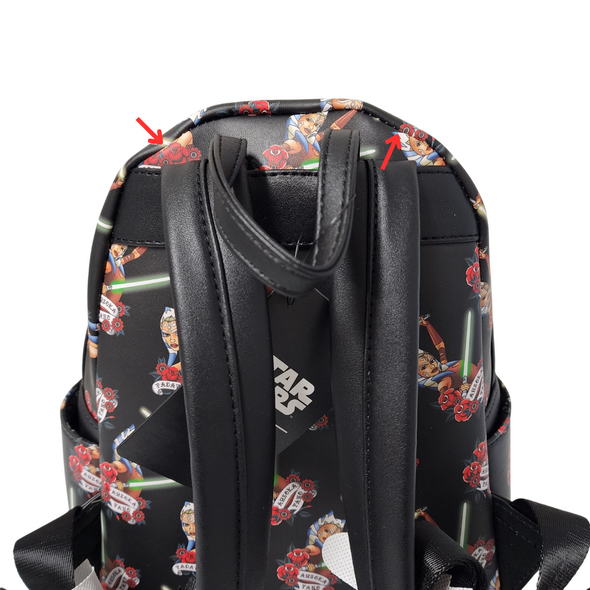 Modern Pinup Exclusive Loungefly Star Wars Ahsoka AOP Mini Backpack DEFECTIVES