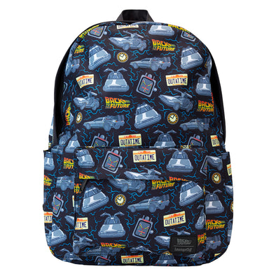 Loungefly Back to the Future 40th Anniversary Nylon Full Size Backpack