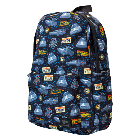 Loungefly Back to the Future 40th Anniversary Nylon Full Size Backpack