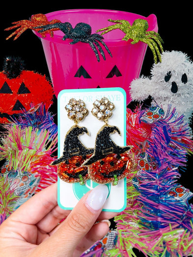 Taylor Shaye Spooky Lantern Drop Earrings