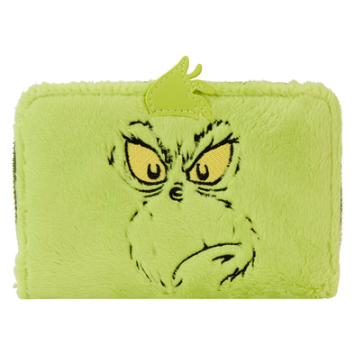 Loungefly Dr Seuss Plush Grinch Glow Cosplay Zip Around Wallet