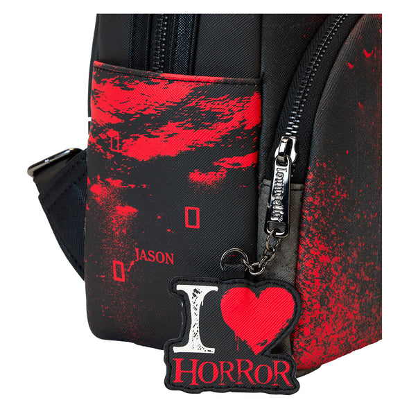 Loungefly Friday The 13th I Heart Horror Mini Backpack