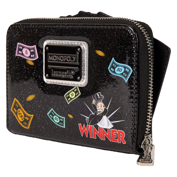 Loungefly Hasbro Monopoly Money Zip Around Wallet