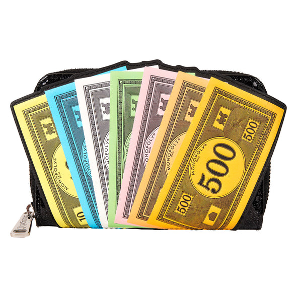 Loungefly Hasbro Monopoly Money Zip Around Wallet