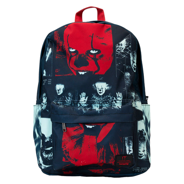 Loungefly It Pennywise I Heart Horror Nylon Full Size Backpack