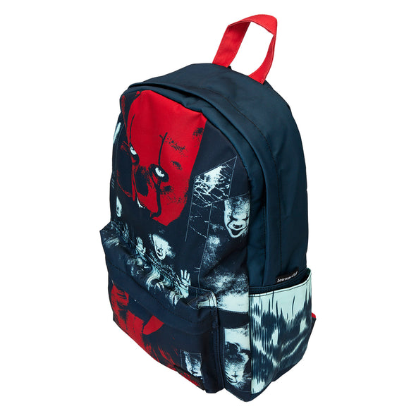 Loungefly It Pennywise I Heart Horror Nylon Full Size Backpack