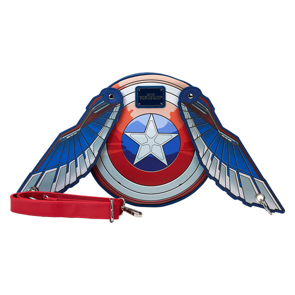 Loungefly Marvel Captain America Brave New World Wings Crossbody Bag