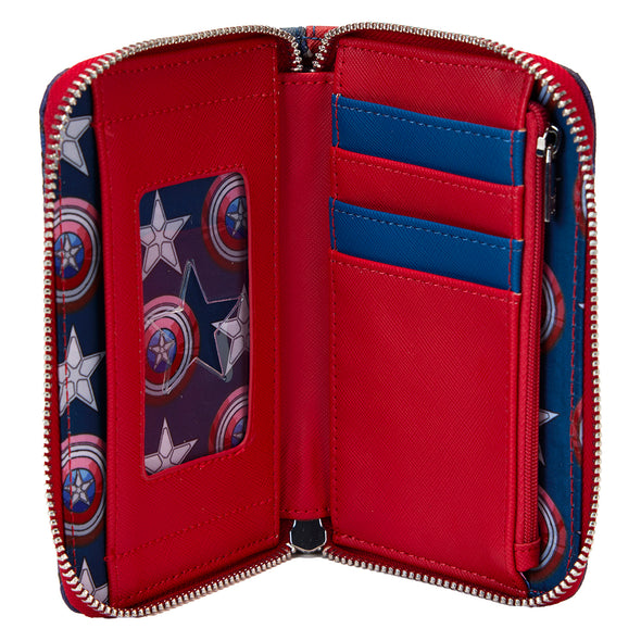 Loungefly Marvel Captain America Brave New World Zip Around Wallet