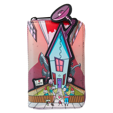 Loungefly Nickelodeon Invader Zim Secret Lair Zip Around Wallet