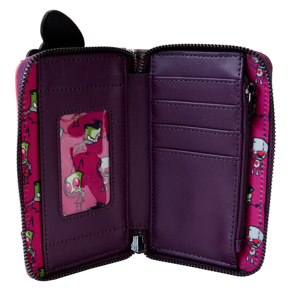 Loungefly Nickelodeon Invader Zim Secret Lair Zip Around Wallet