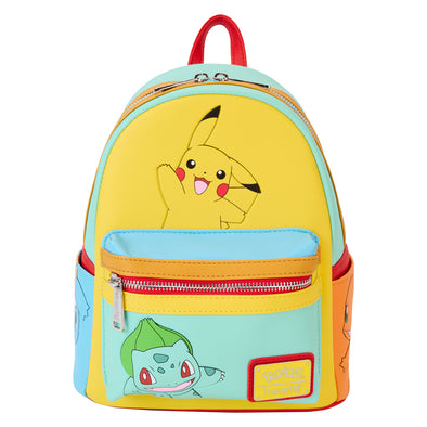 Loungefly Pokemon Color Block Mini Backpack