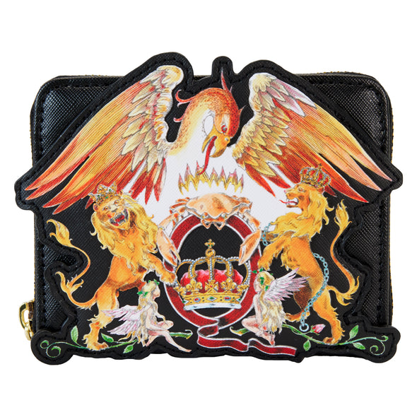 Loungefly Queen Logo Crest Zip Around Wallet