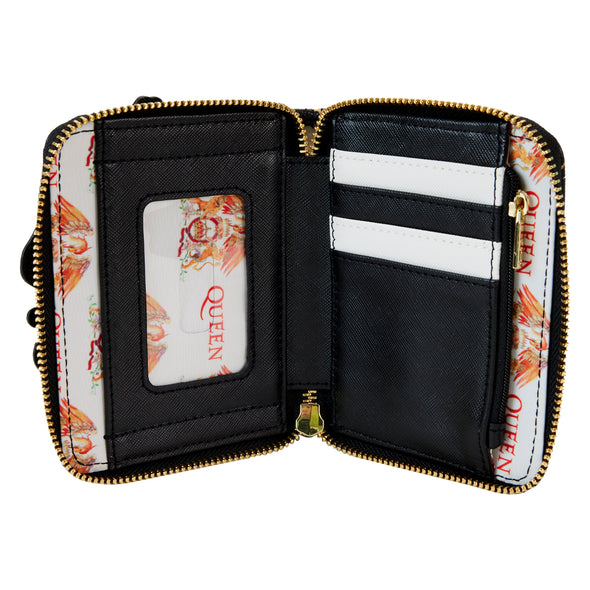 Loungefly Queen Logo Crest Zip Around Wallet