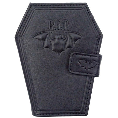 Kreepsville RIP Bat Embossed Coffin Wallet