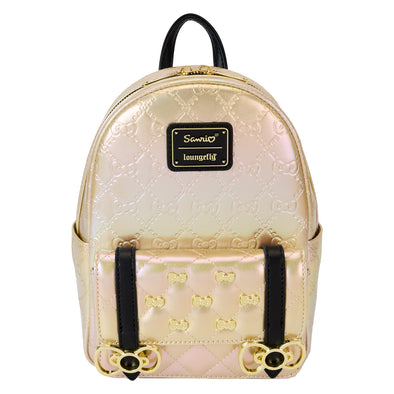 Loungefly Sanrio 50th Anniversary Hello Kitty Metallic Gold Mini Backpack