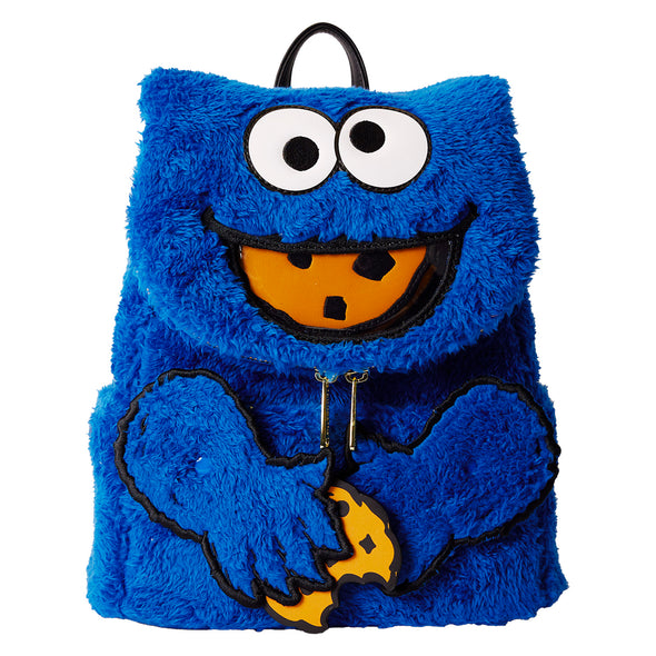 Loungefly Sesame Street Cookie Monster Plush Mini Backpack