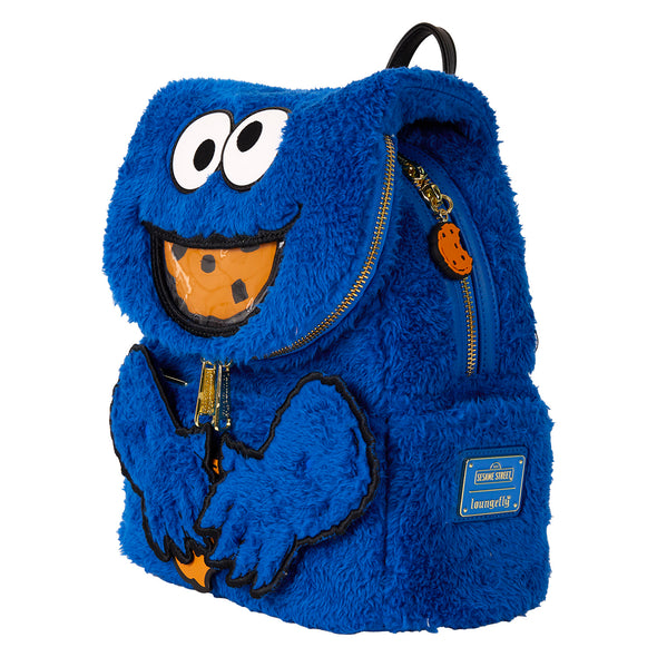 Loungefly Sesame Street Cookie Monster Plush Mini Backpack