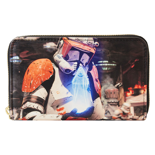 Loungefly Star Wars Episode Three Revenge of the Sith Scene Zip Around Wallet