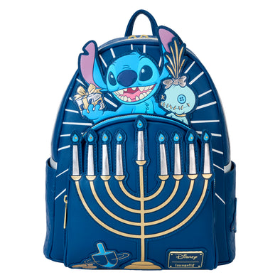 Loungefly Disney Lilo And Stitch Light Up Menorah Stitch Mini Backpack