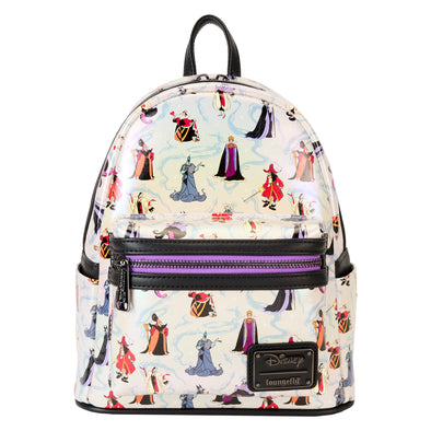 Loungefly Disney Villains Iridescent AOP Mini Backpack