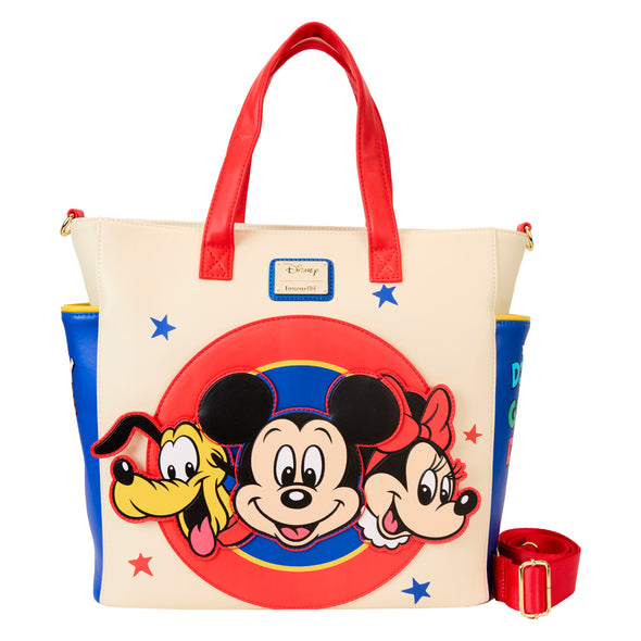 Loungefly Disney Mickey And Friends Convertible Tote Backpack