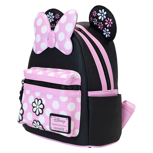 Loungefly Disney Minnie Floral Rock The Dots Mini Backpack