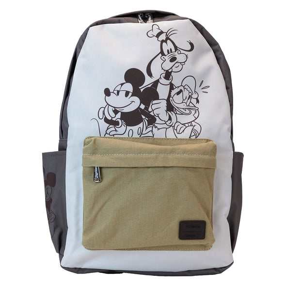 Loungefly Disney Mickey & Friends Canvas Nylon Full Size Backpack