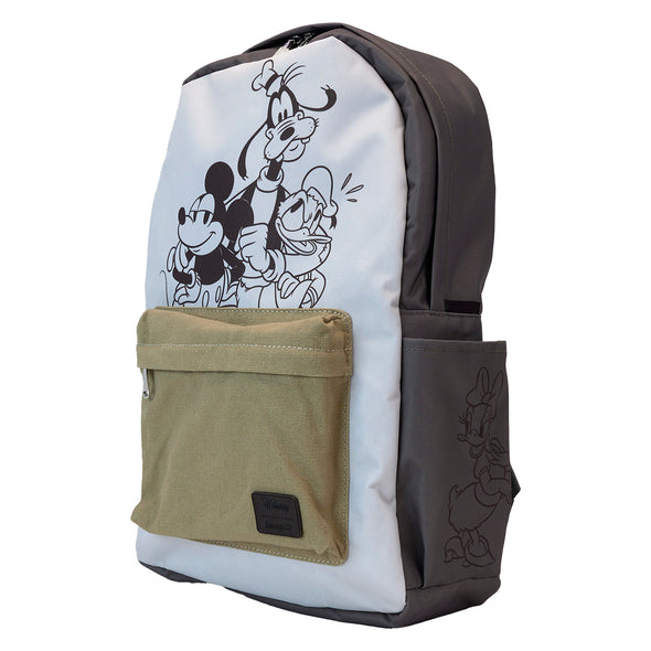 Loungefly Disney Mickey & Friends Canvas Nylon Full Size Backpack