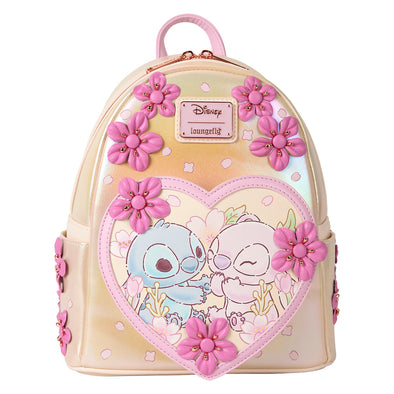 Loungefly Disney Cute Stitch Blossom Heart Mini Backpack