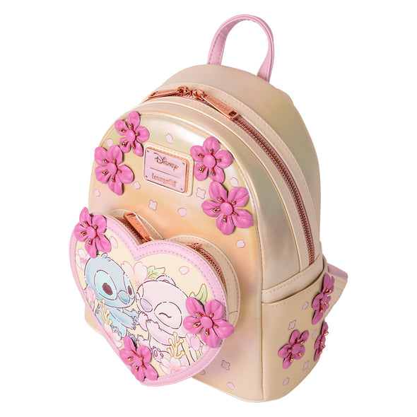 Loungefly Disney Cute Stitch Blossom Heart Mini Backpack